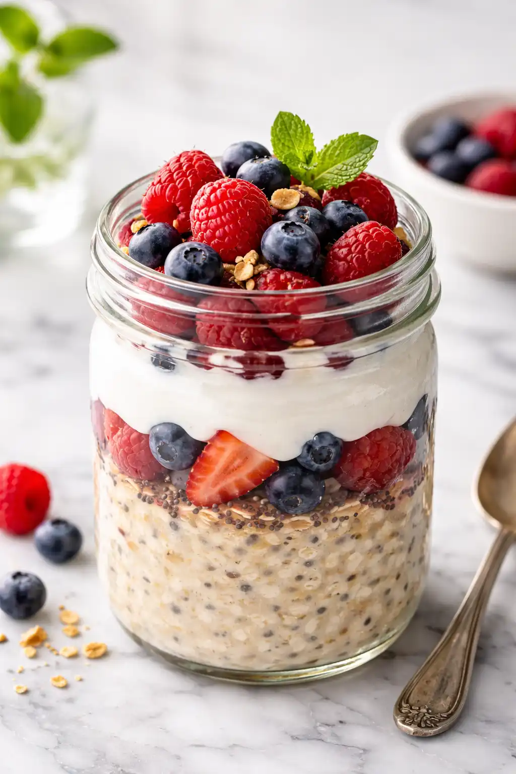 healthy high protein overnight oats