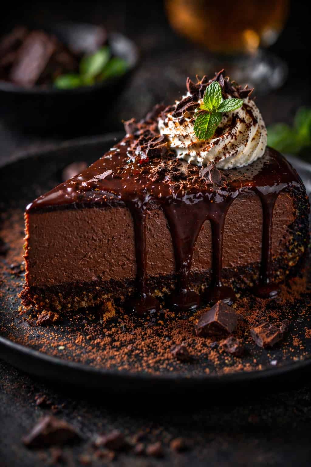 keto chocolate cheesecake
