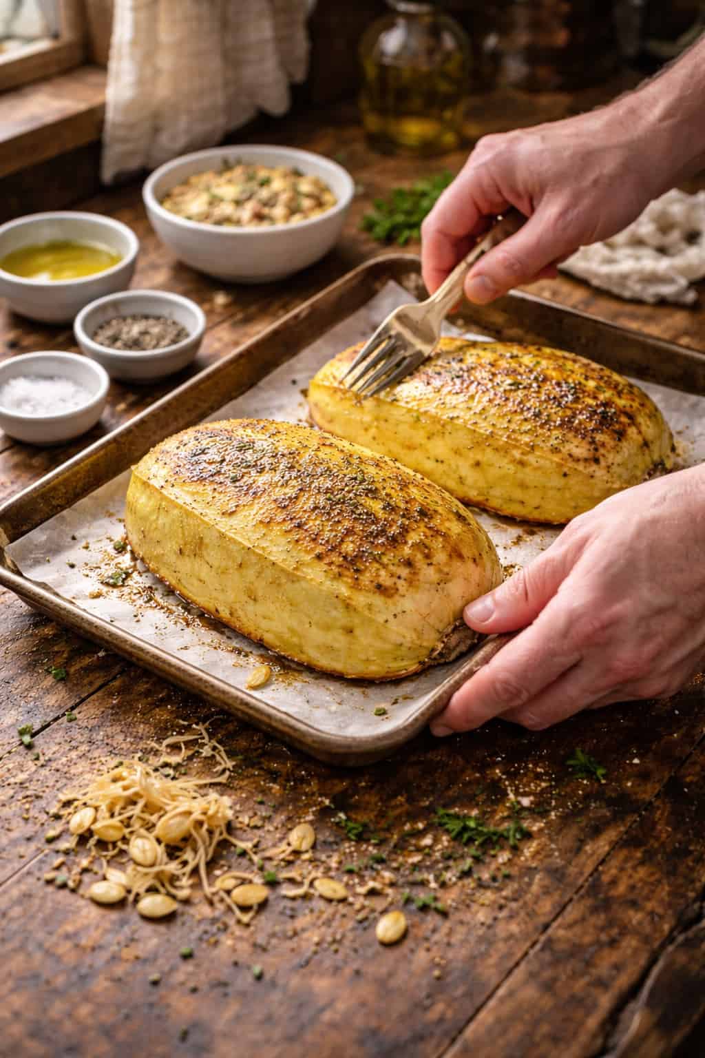 the best roasted spaghetti squash in the oven