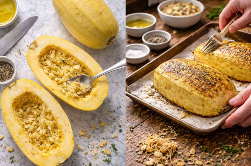 The BEST Roasted Spaghetti Squash (Perfectly Tender Every Time!)