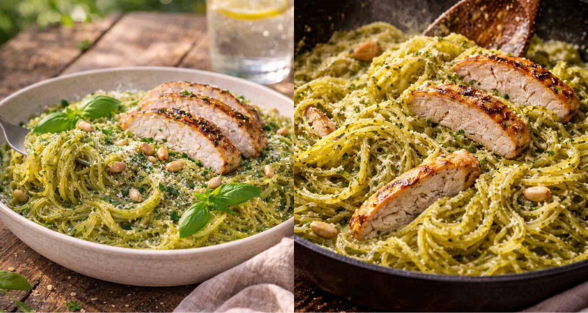keto spaghetti squash pesto